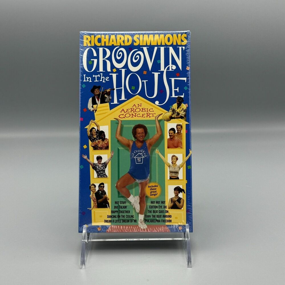 Richard Simmons Groovin In The House VHS 1998 Exercise Fitness Aerobic Concert